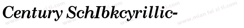 Century SchIbkcyrillic字体转换